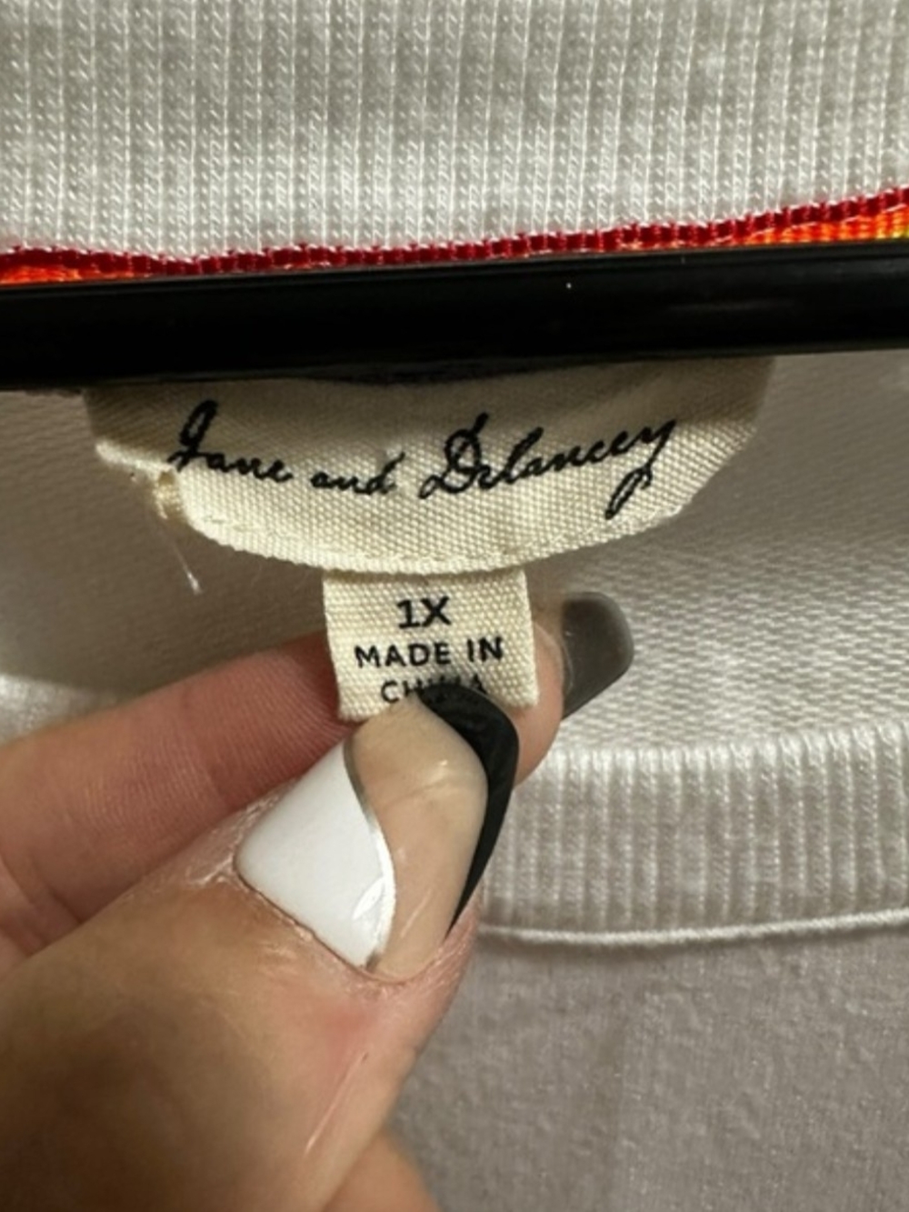 Jane and Delancey Rainbow LOVE Graphic White Short Sleeve Tee - Picture 2 of 6